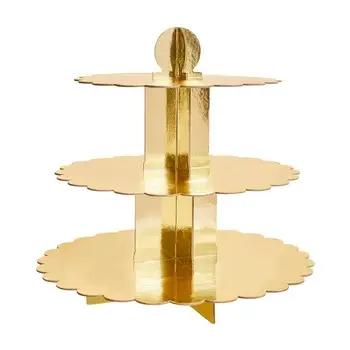 Gouden 3-laags Etagère
